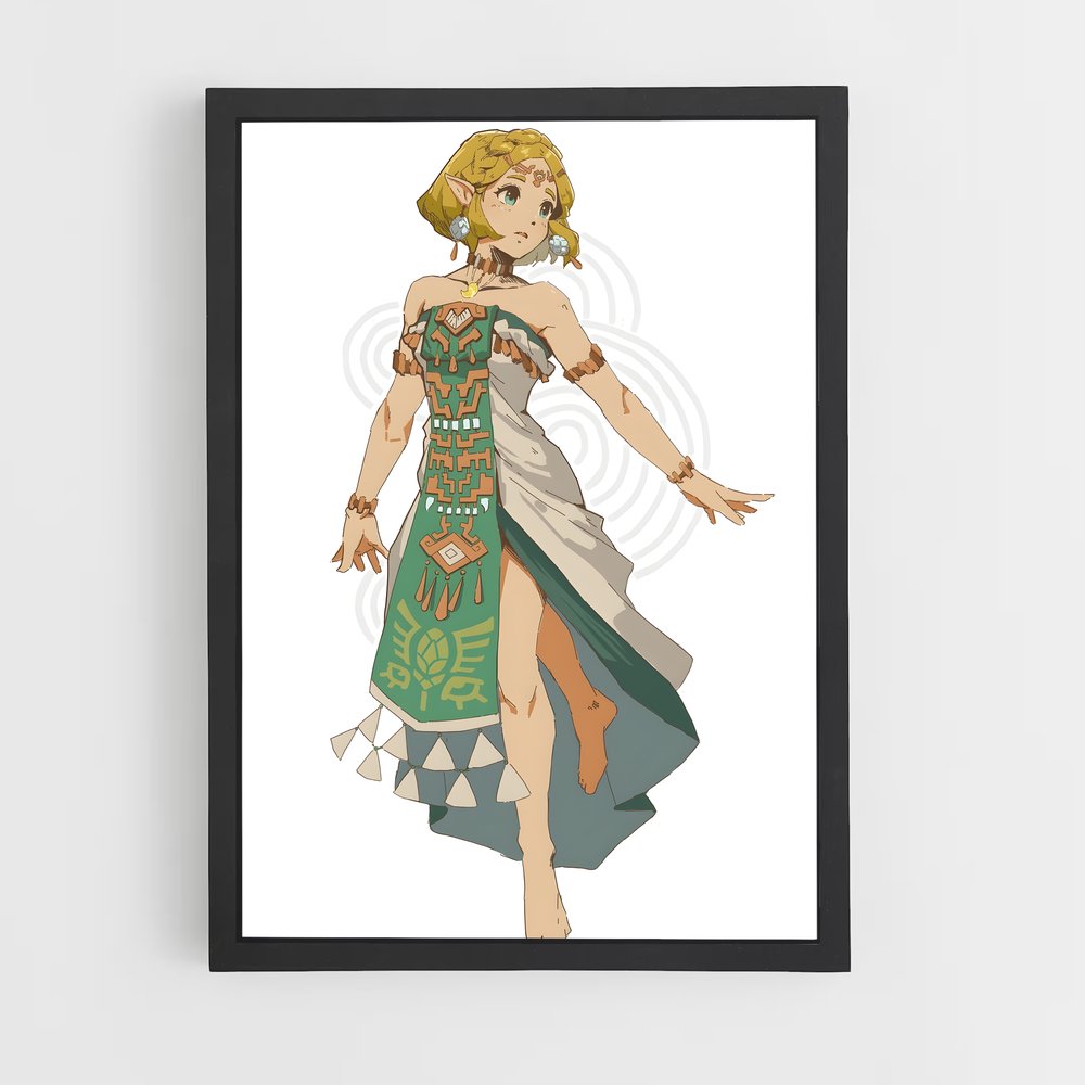 Poster Princess Zelda Entertainment Style élégant (vue 2)